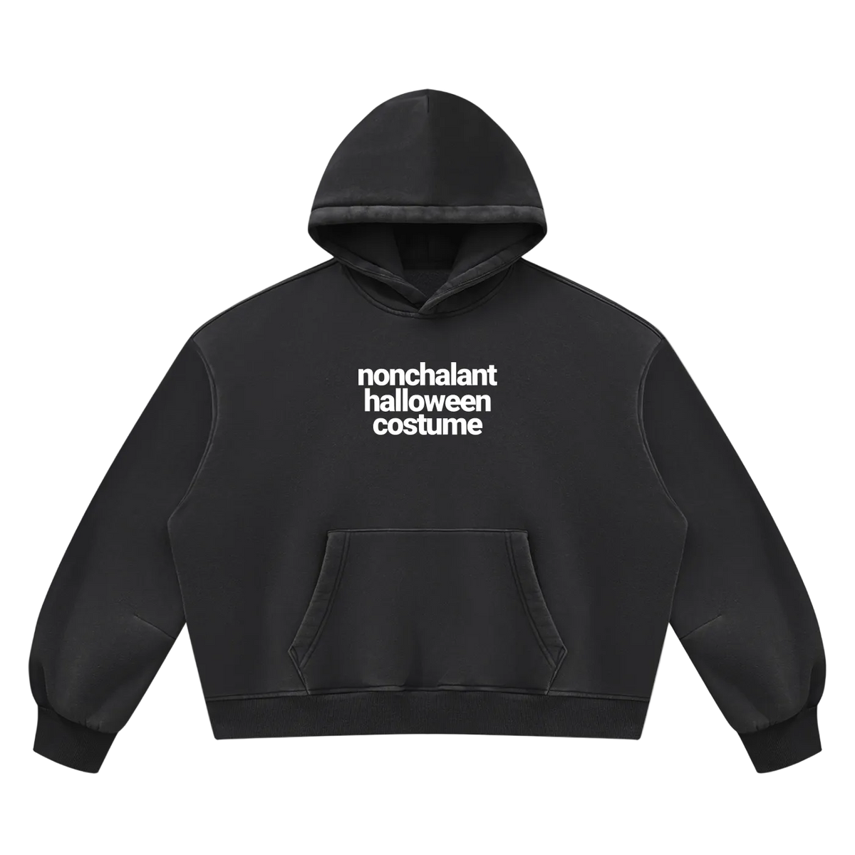 Nonchalant Halloween Costume Fleece Hoodie