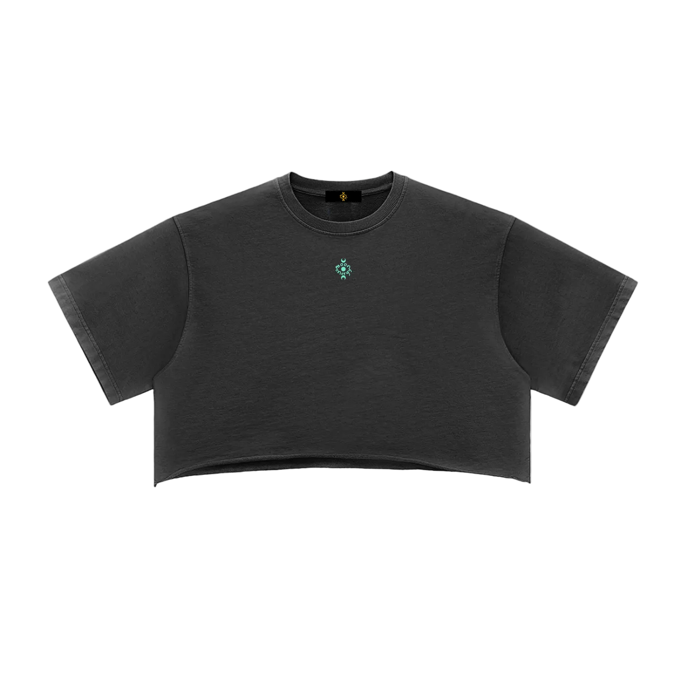 DualMoon Snow Washed Crop Top