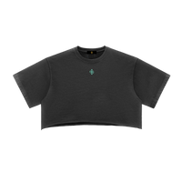 DualMoon Snow Washed Crop Top
