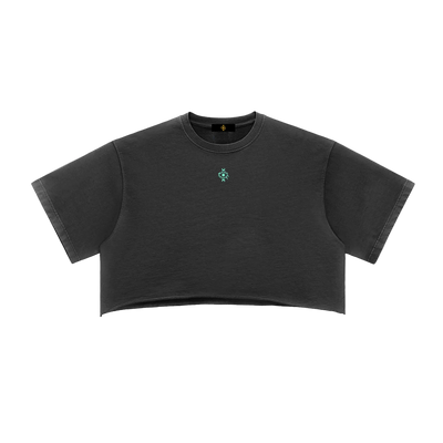 DualMoon Snow Washed Crop Top