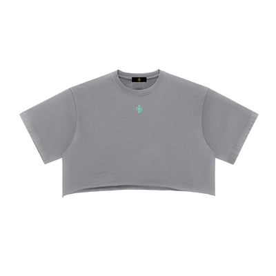DualMoon Snow Washed Crop Top